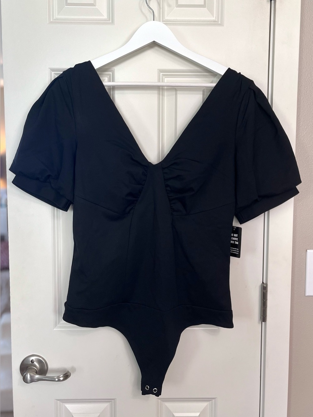 Express Puff Sleeve Bodysuit NWT